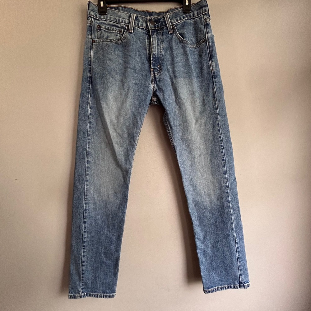Levis 505 Regular Fit Jeans Mens 31x32 Medium Wash Blue Straight Leg Denim 00505